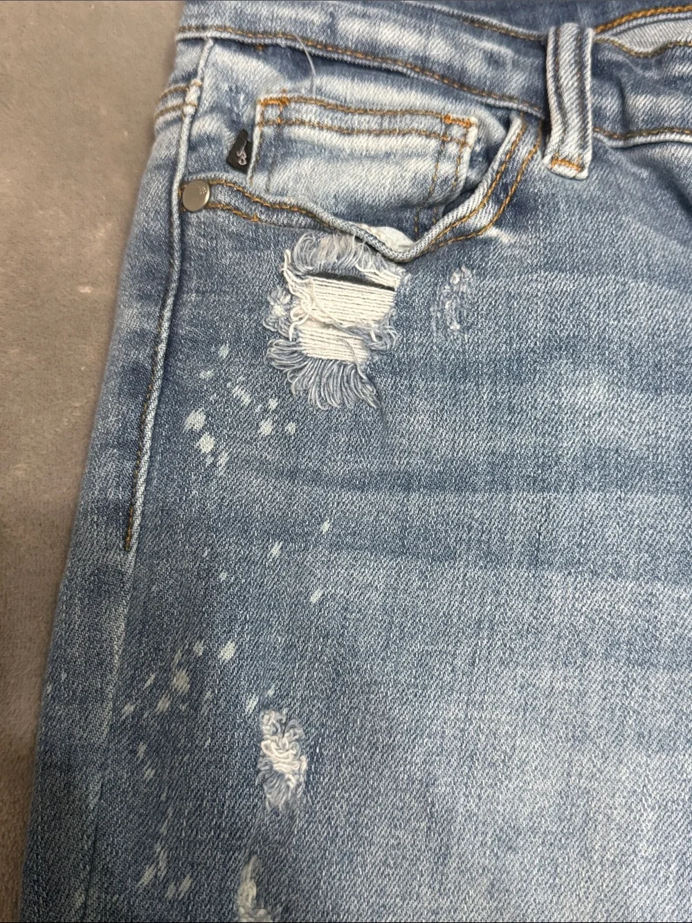 Judy Blue Distressed Medium Blue Boyfriend Jeans style JB82155LT item 72521